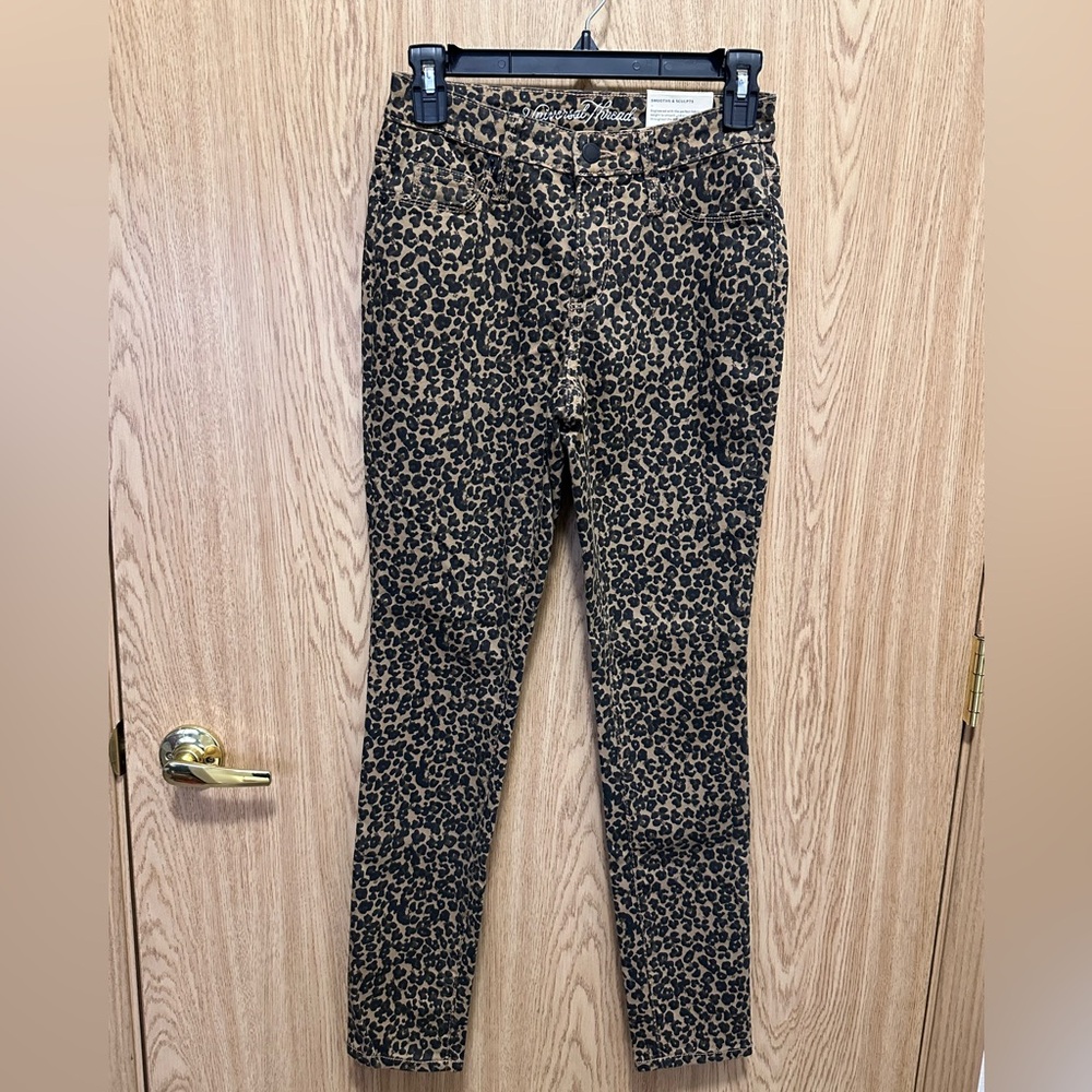 New Universal Thread Fan Cheetah High Risee Skinny Jeans Women’s 0/25